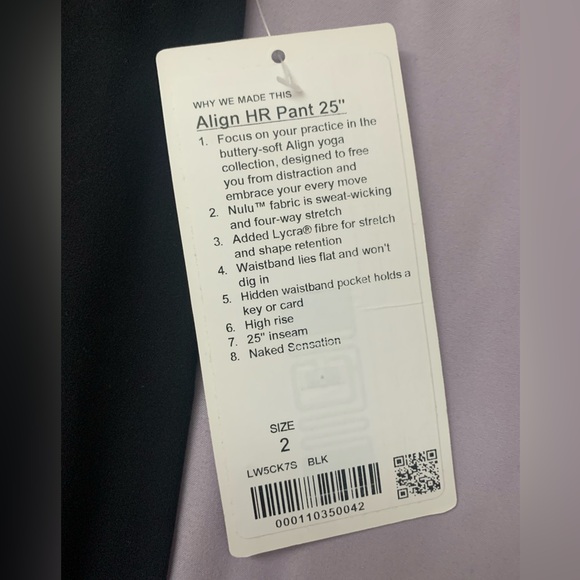 Lululemon Align High-Rise Pant 25” -New with Tags (NWT) - Picture 3 of 4